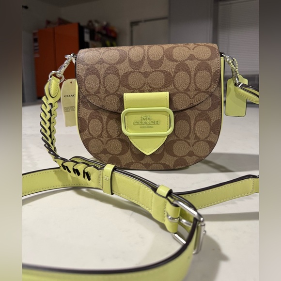 SALE๐คCOACH morgan Saddle bag in signature canvas crossbody bag ๐ค - Picture 3 of 16